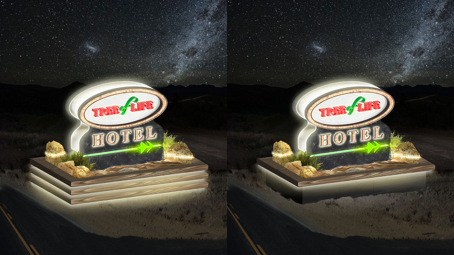 Дизайн и визуализация стелы для Tree of Life